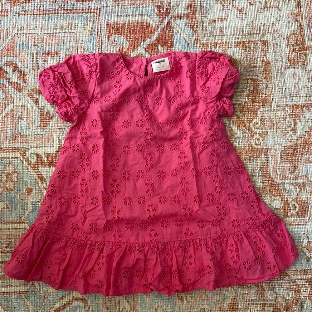 J. Crew Girls' puff-sleeve eyelet dress* - Picture 3 of 3